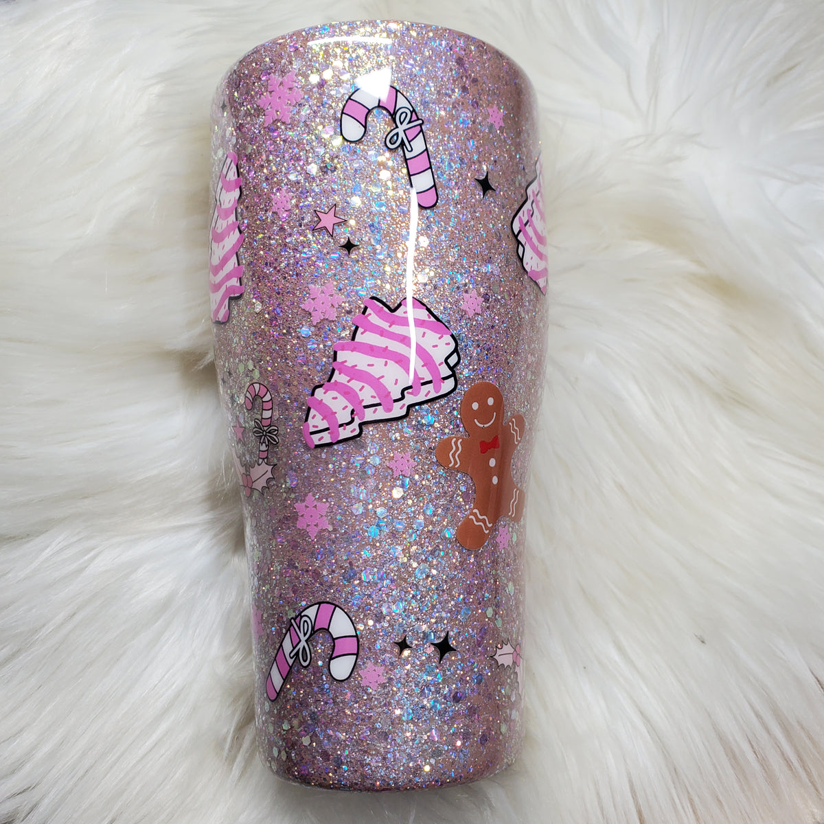 Gingerbread Girl Christmas Hk Epoxy Tumbler Ready to Ship
