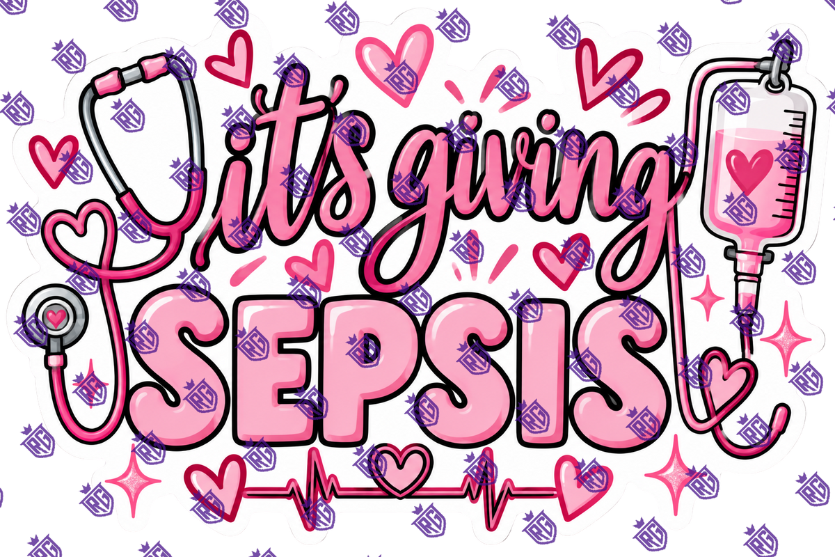 It's Giving sepsis acrylic blank