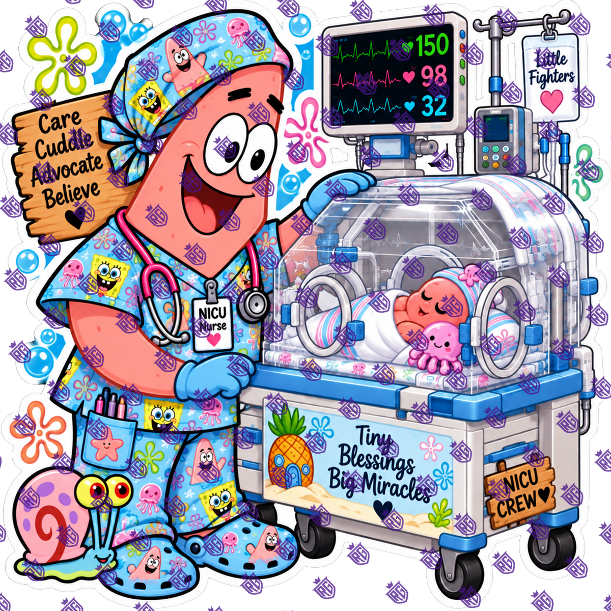 Ultrasound Tech Acrylic Blank