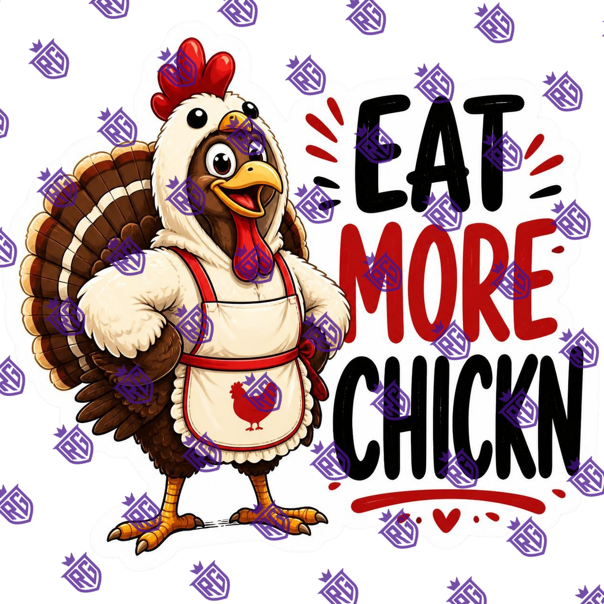 Turkey Eat More Chickn Acrylic Blank