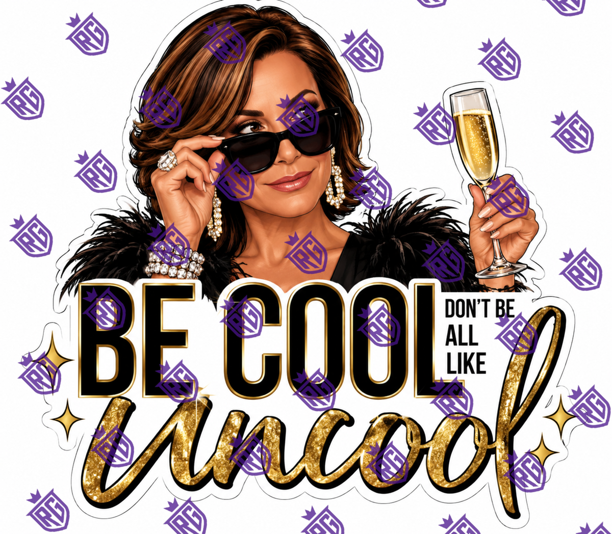Be cool don't be all like uncool acrylic blank