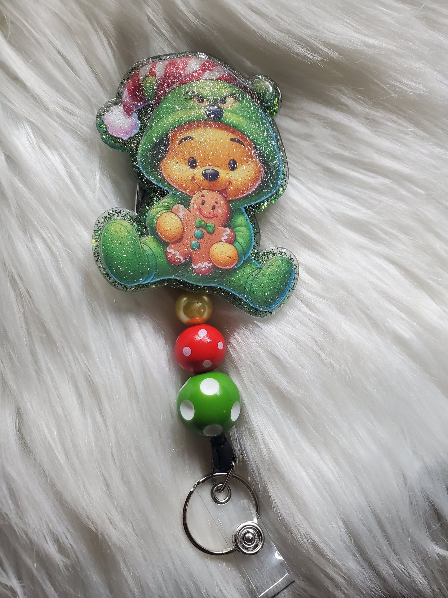 Grincy Pooh Badge Reel