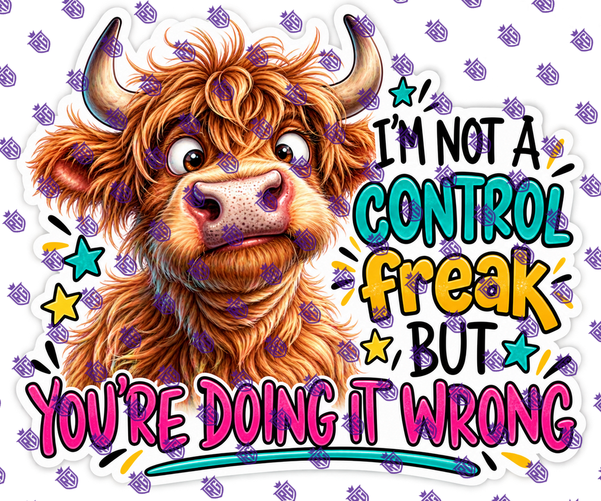 I'm not a control freak but you're doing it wrong! Acrylic Blank