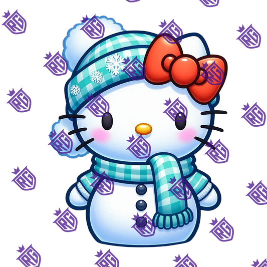 Snowman Acrylic blank With Decal