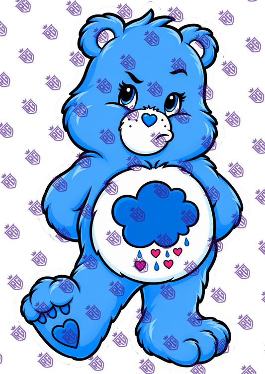 Grumpy carebear acrylic blank
