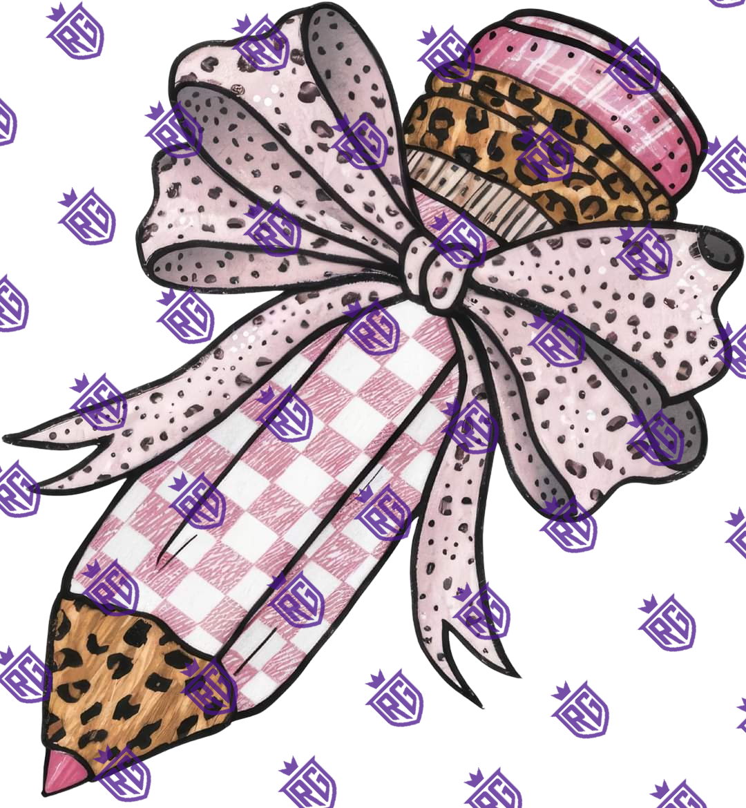 Pencil Acrylic Blank With Decal