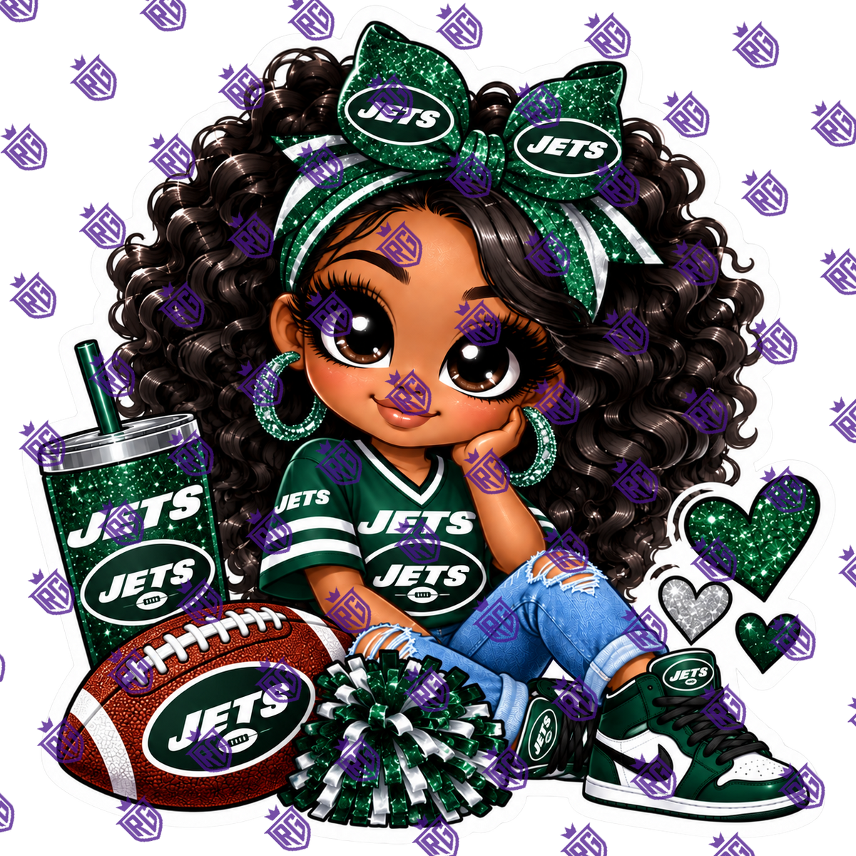 Nfl football acrylic blank