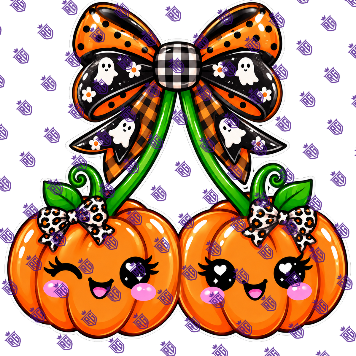 Pumpkin Cherries Acrylic Blank