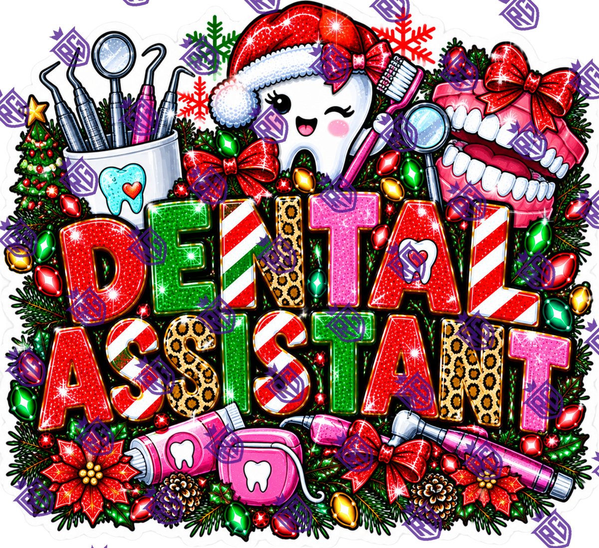 Dental Assistant Christmas Acrylic Blank