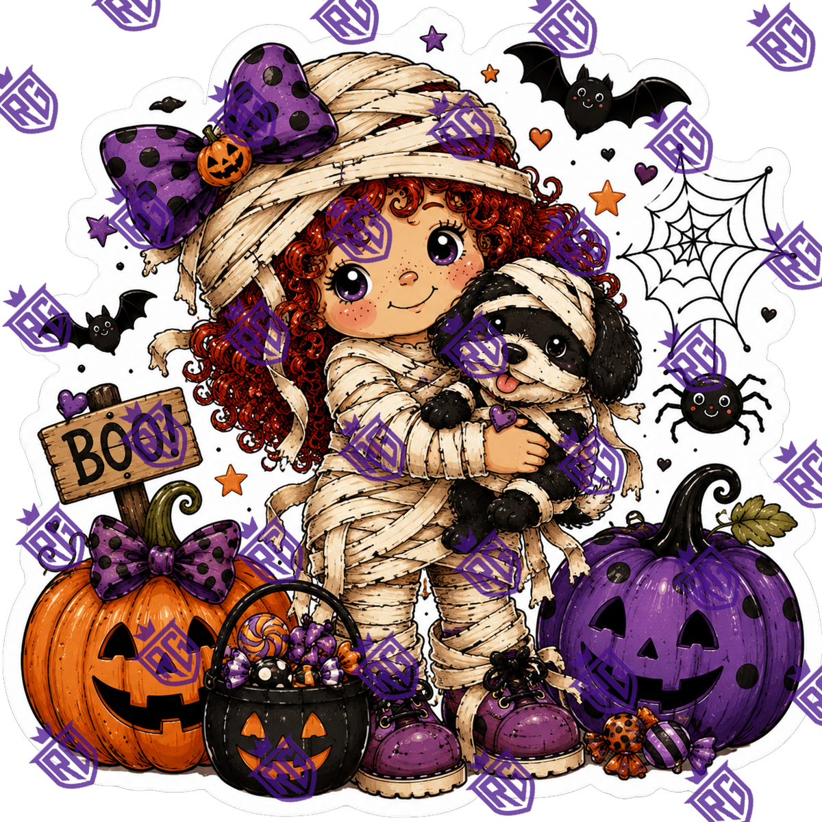 Halloween Strawberry Shortcake Acrylic Blank