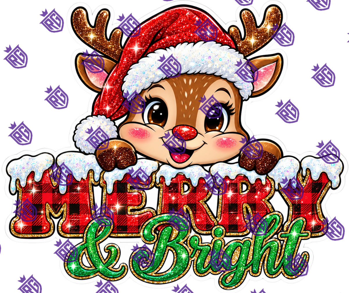 Merry And Bright Acrylic blank