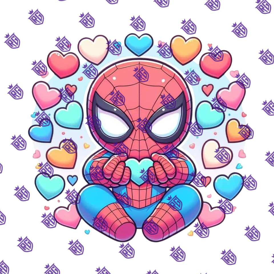 Spiderman Acrylic Blank With Decals