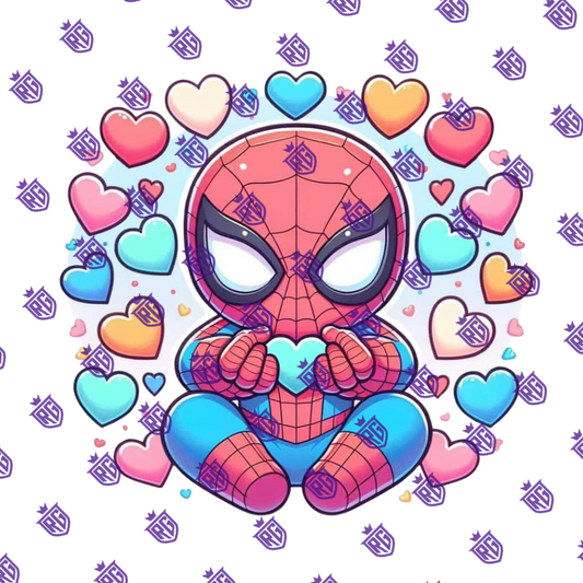 Spiderman Acrylic Blank With Decals