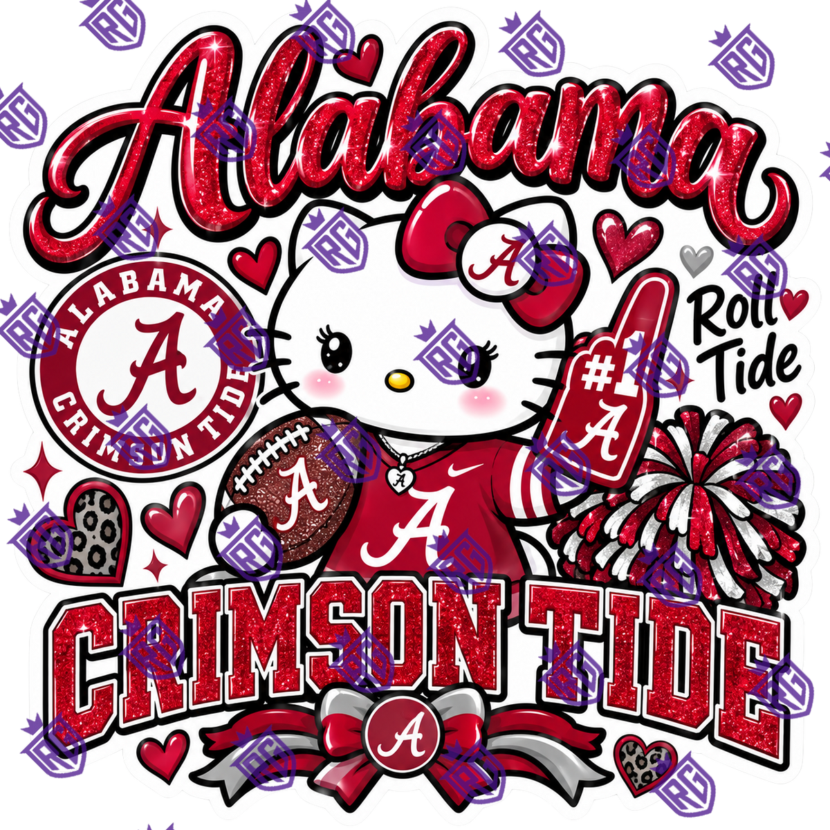 Alabama football acrylic blank