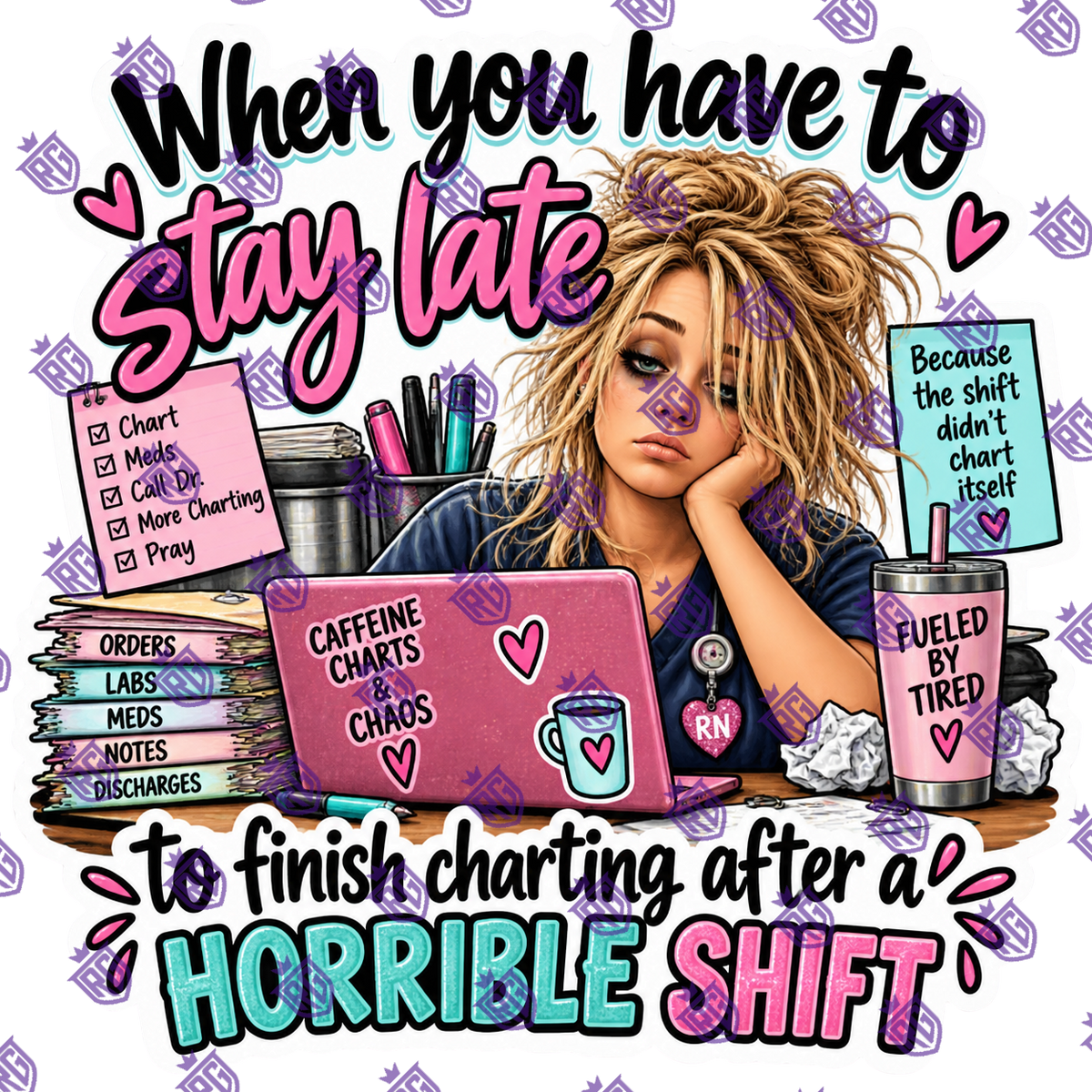 When You Have To Stay Late Acrylic Blank