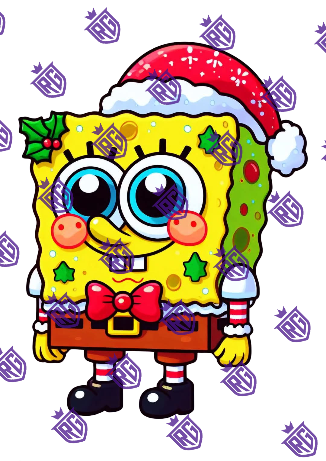 Christmas sponge Acrylic Blank