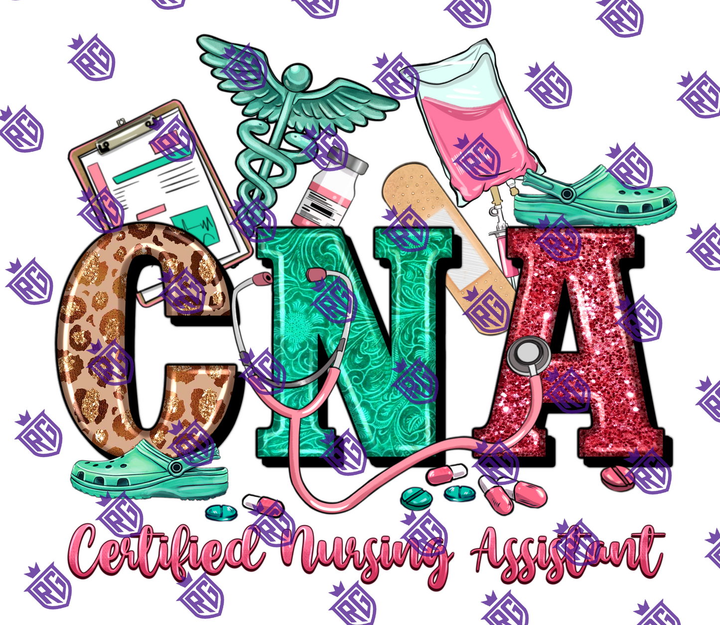 CNA Nurse Acrylic Blank With Decal
