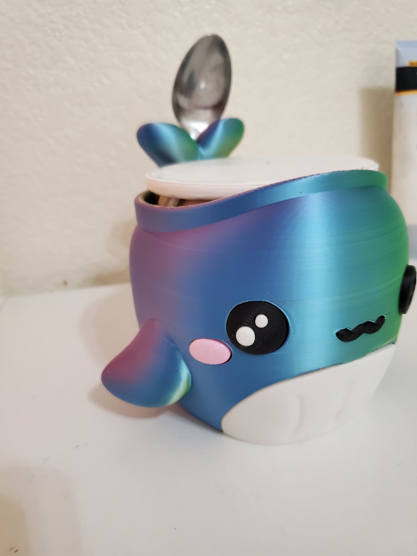 Whale Pint Ice Cream and spoon Holder