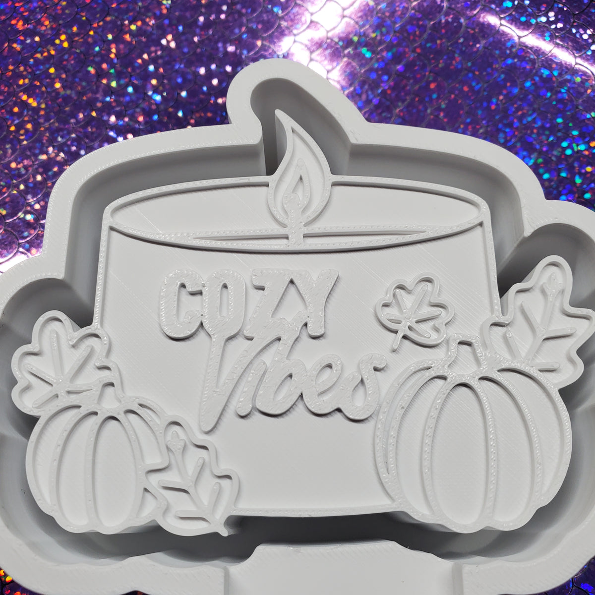 Cozy Vibes Fall Candle Freshie Silicone Mold