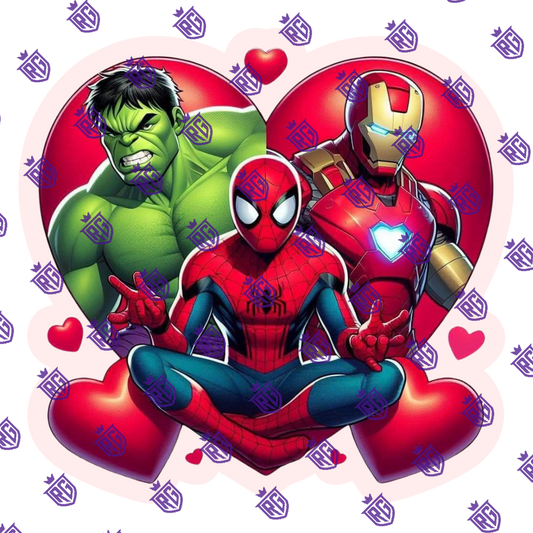 Valentines Acrylic Blank With Decals