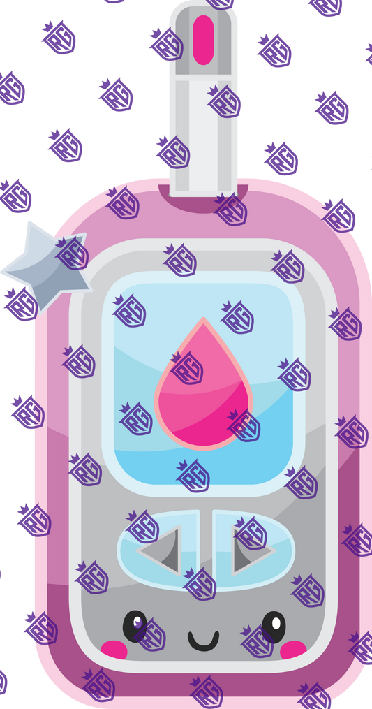 Dibetic Acrylic Blank With Decal