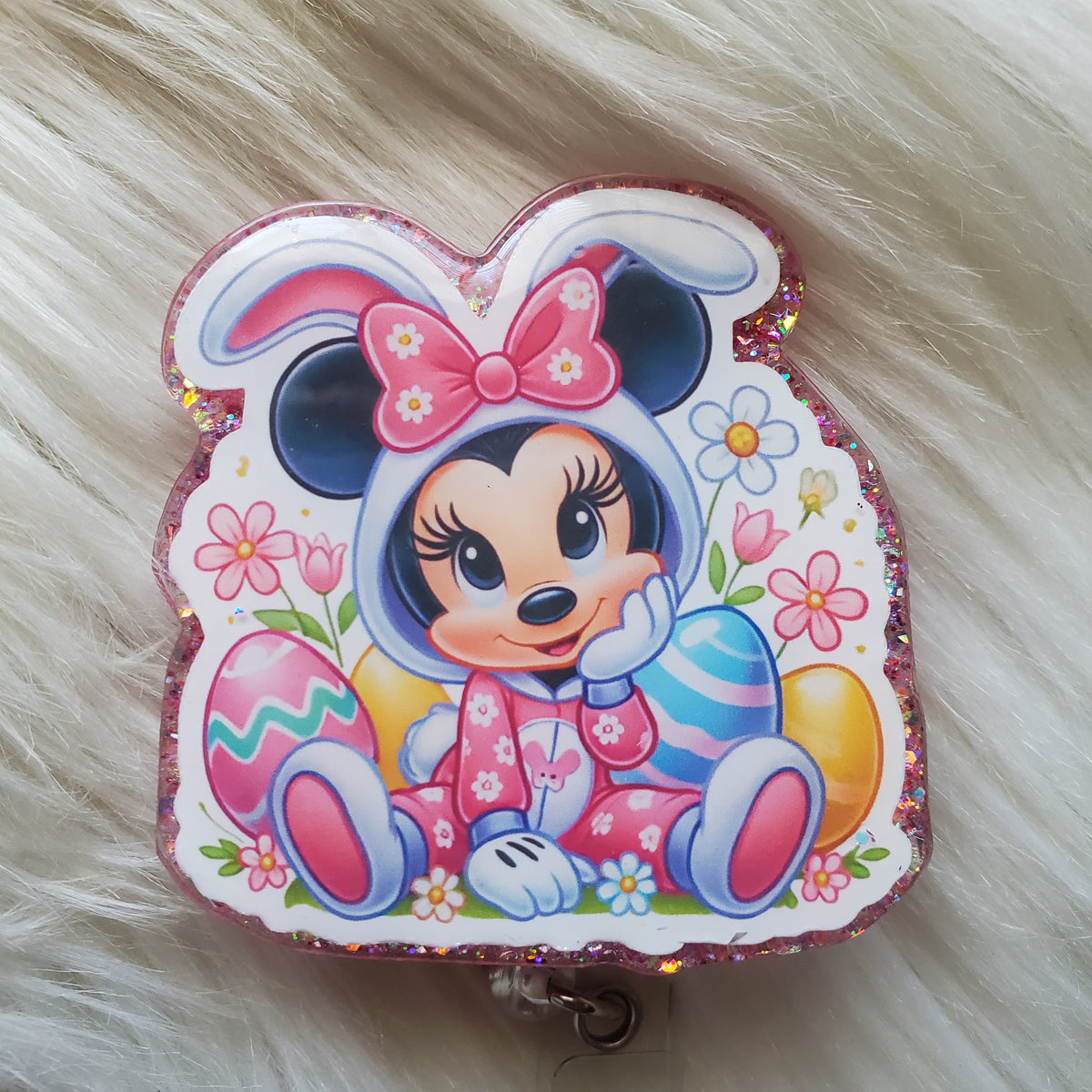 Easter Bunny Minnie Badge reel