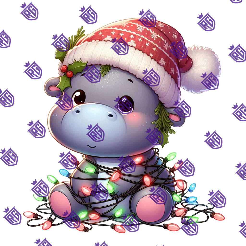 Hippo Boy Acrylic Blank With Decal