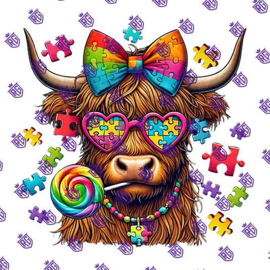 Autisum Acrylic Blank With Decals