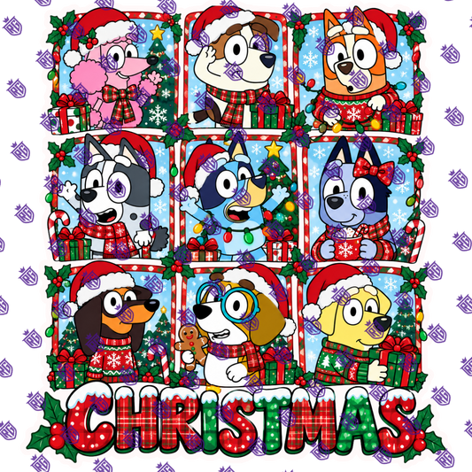 Christmas Bluey Acrylic Blank (Copy)