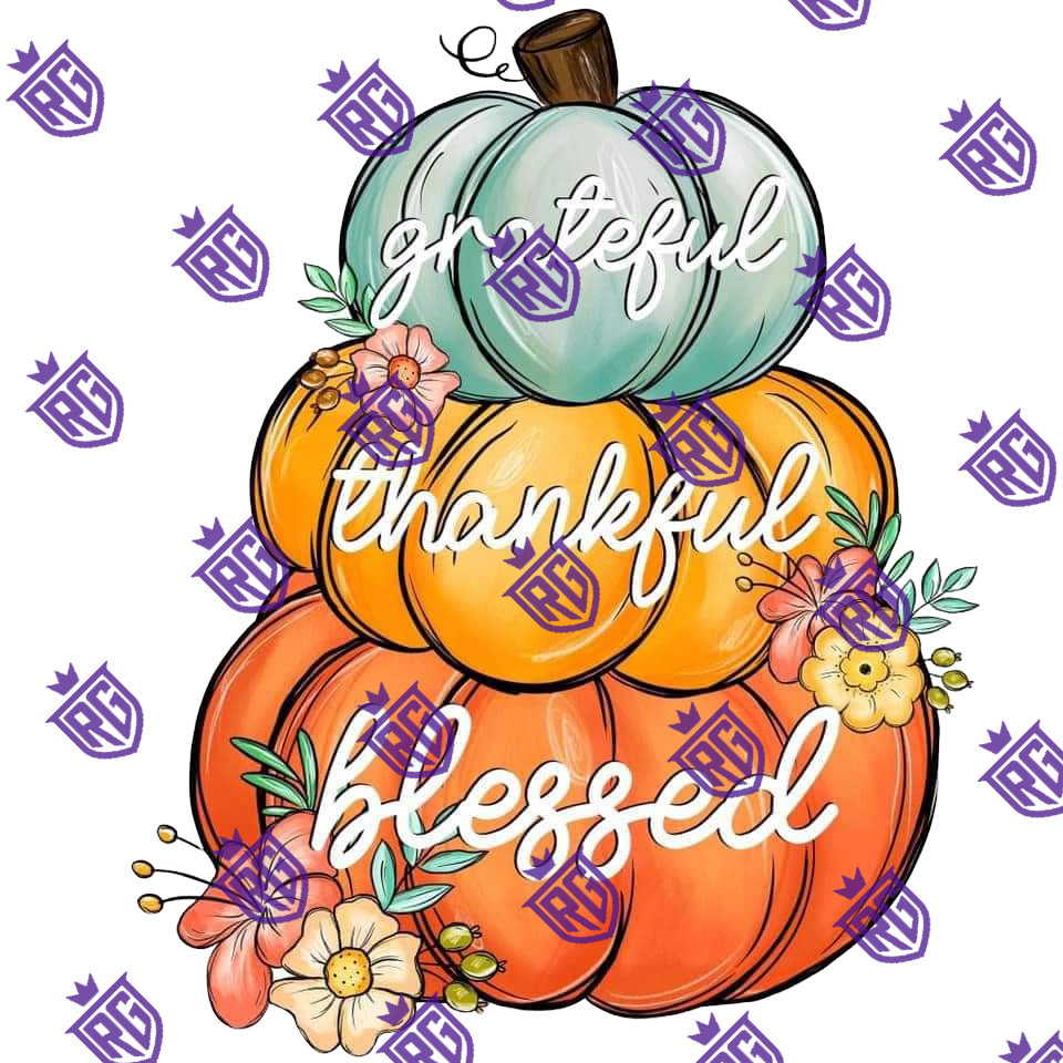 Greatful, Thankful, blessed Acrylic Blank