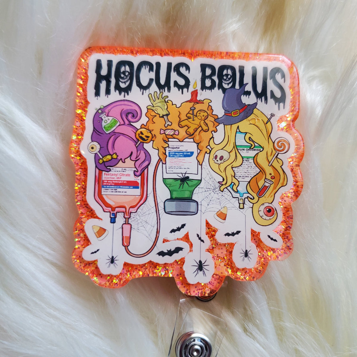 Hocus Bolus Halloween Badge reel