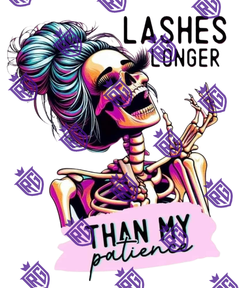 Lashes longer than my patience Acrylic Blank