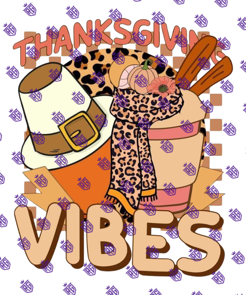 Thankagiving Vibes Acrylic blank