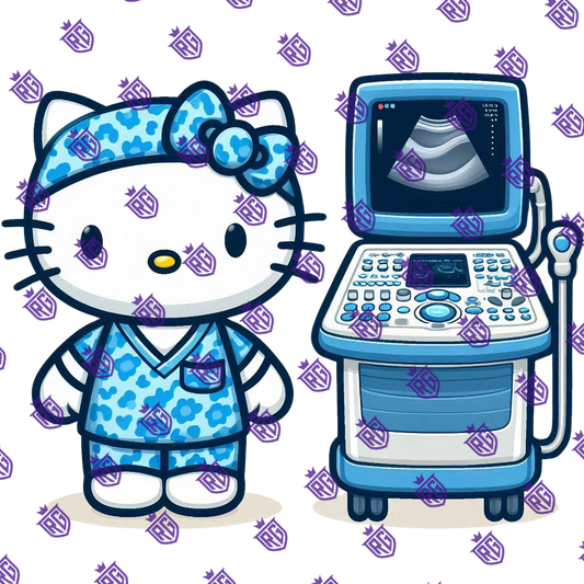 Hello Kitty Ultrasound Tech Acrylic Blank