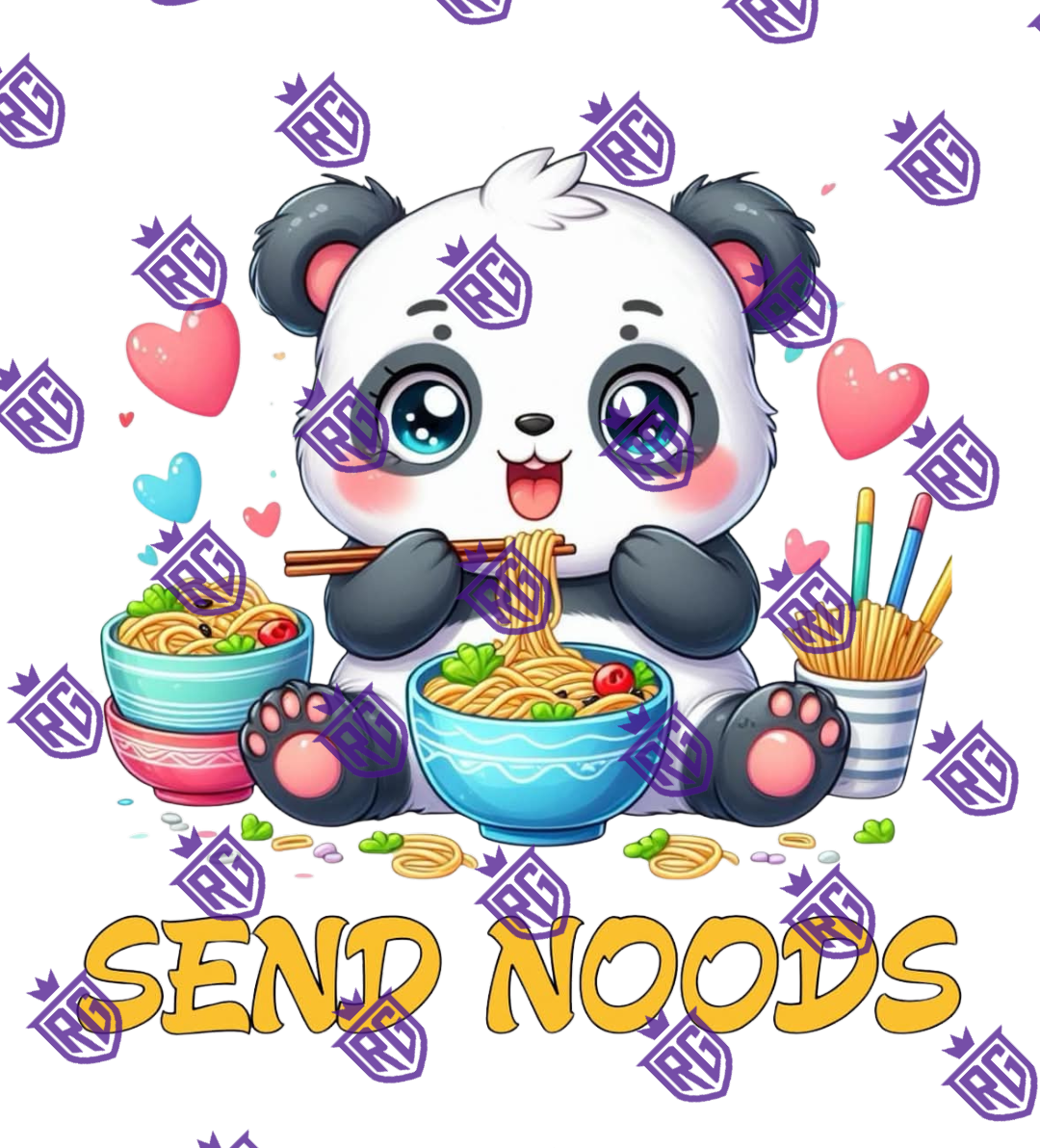 Send noodles acrylic blank