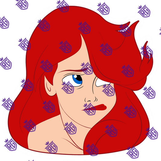 Mermaid Acrylic Blank With Decals