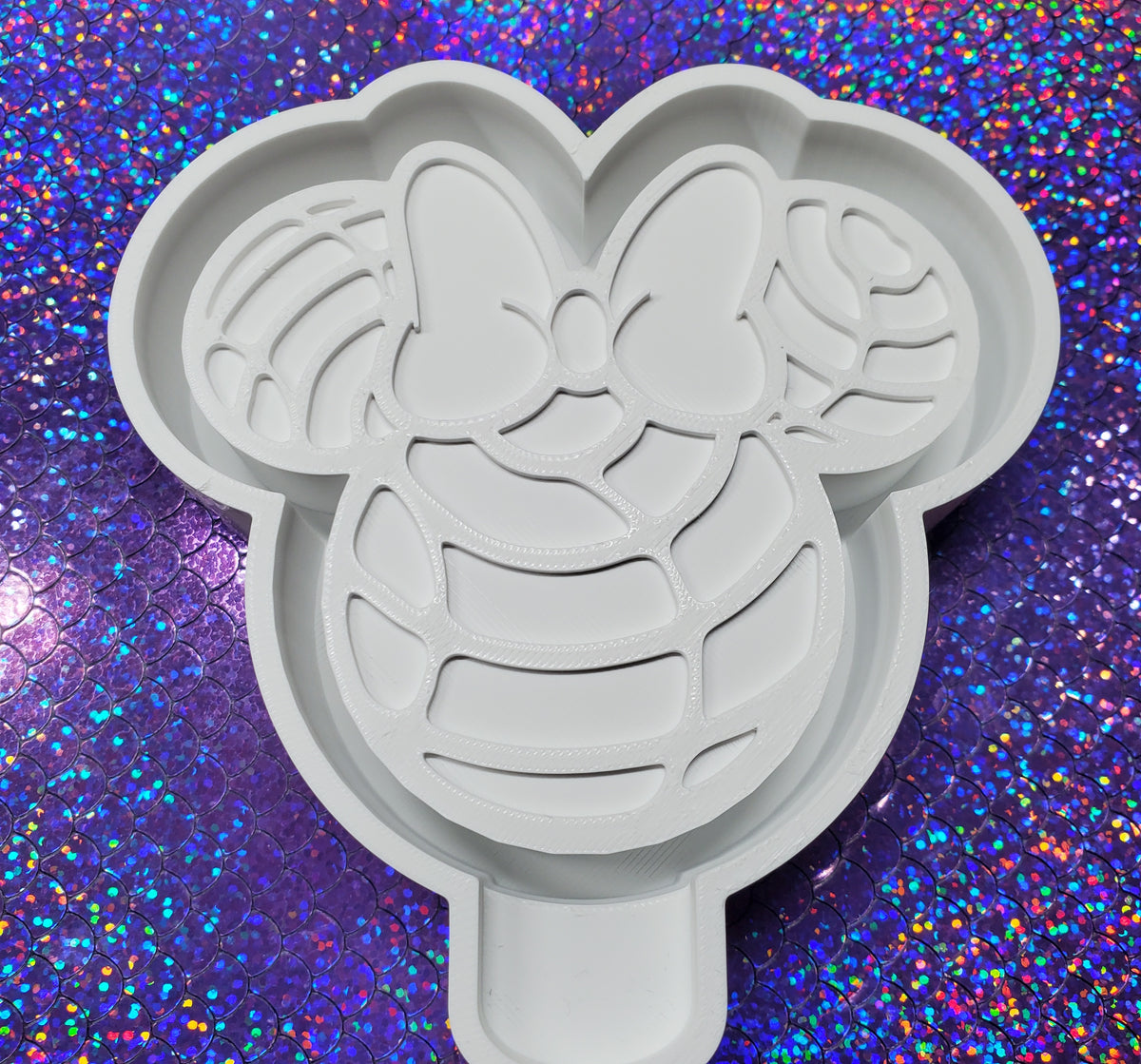 Concha Mouse Bow Freshie Silicone Mold