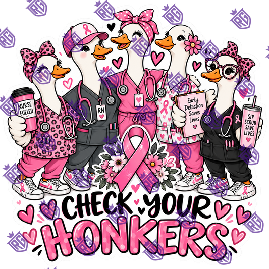 Check your honkers gray scrubs  acrylic blank