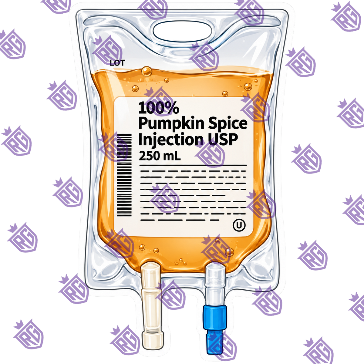 Pumpkin spice iv no whipped cream acrylic blank