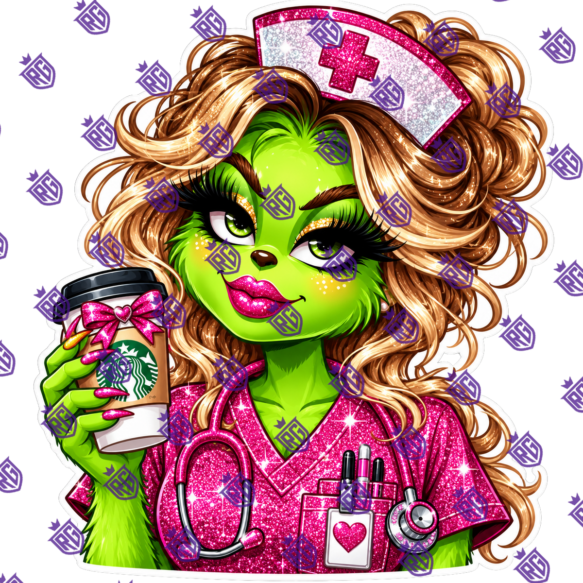 Nurse Grinch Acrylic Blank