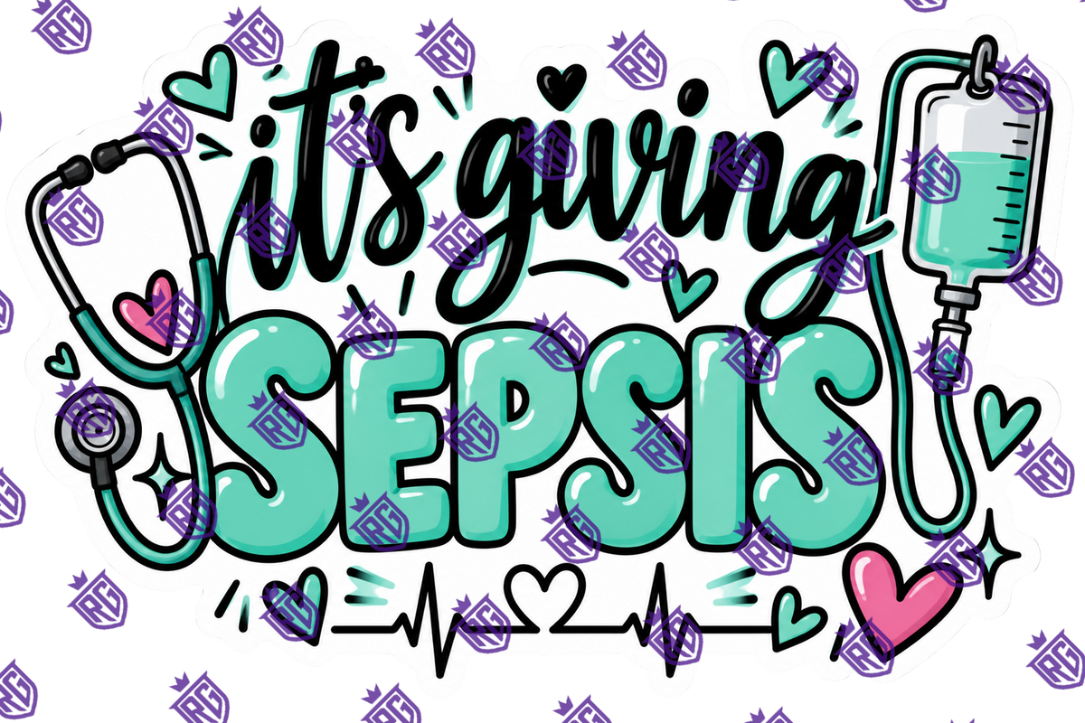 It's Giving sepsis acrylic blank