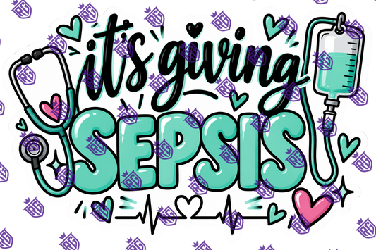 It's Giving sepsis acrylic blank