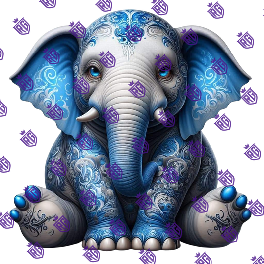 Elephant Acrylic Blank With Decal