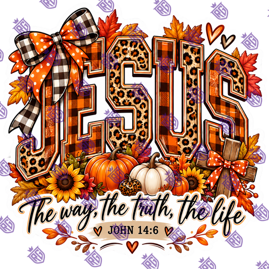 Fall Jesus the way the truth and the life acrylic blank