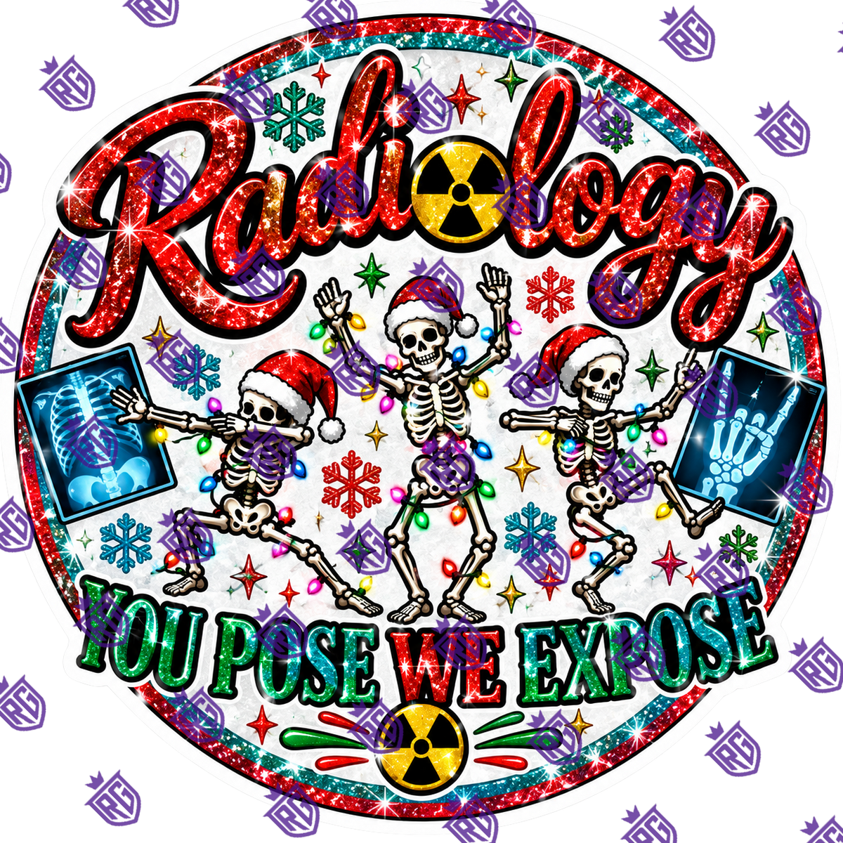 Radiology Christmas Acrylic Blank