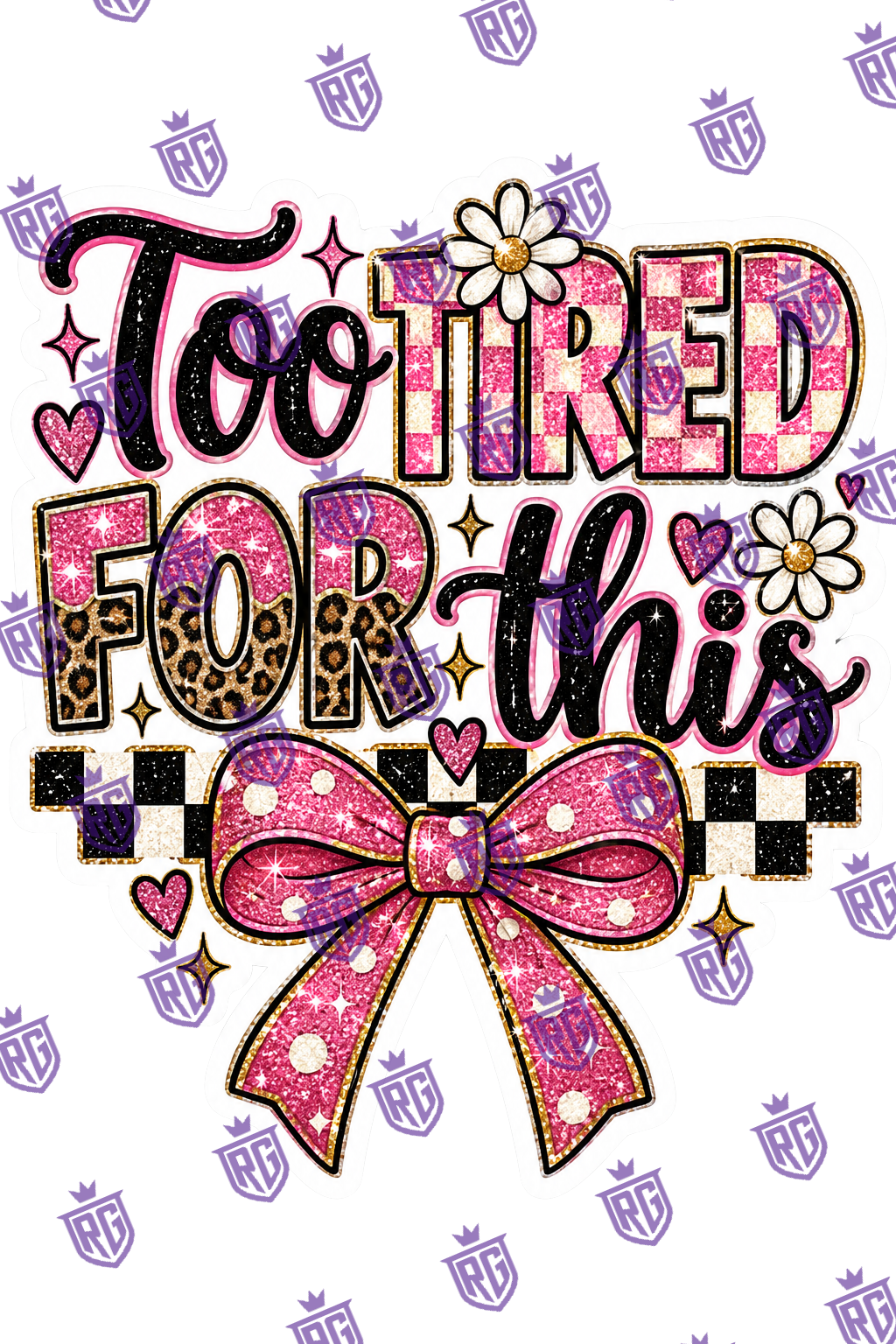 To Tired For This Acrylic Blank