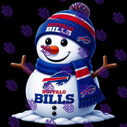Snowman Bills Acrylic Blank With Decal