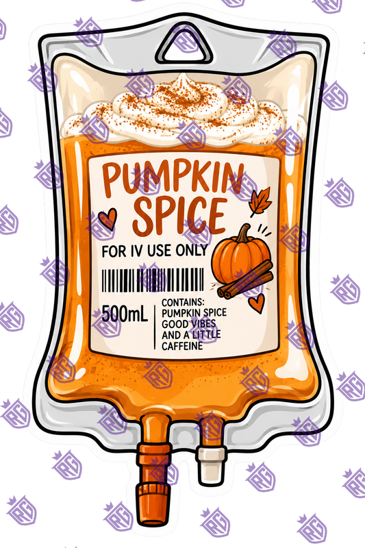 Pumpkin spice iv acrylic blank