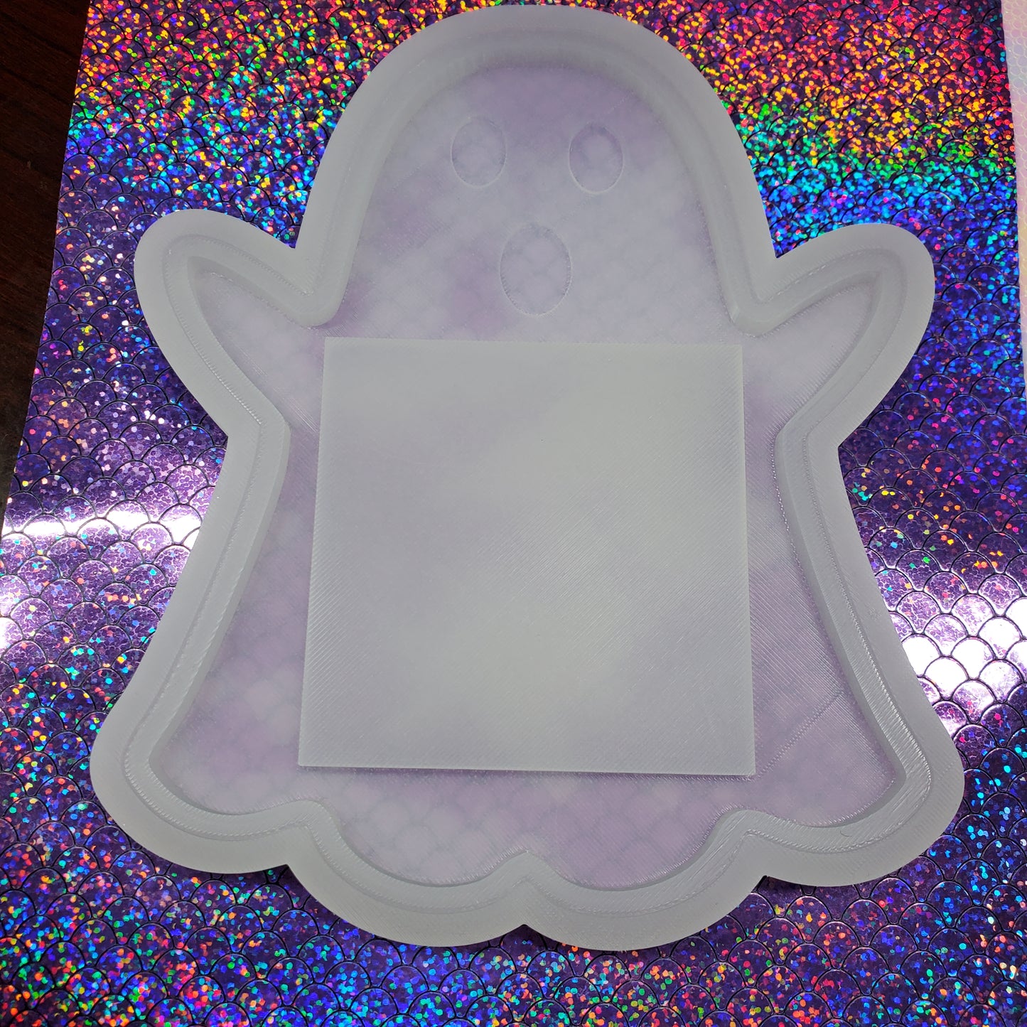 Spooky Ghost Sticky Note Holder Silicone Mold