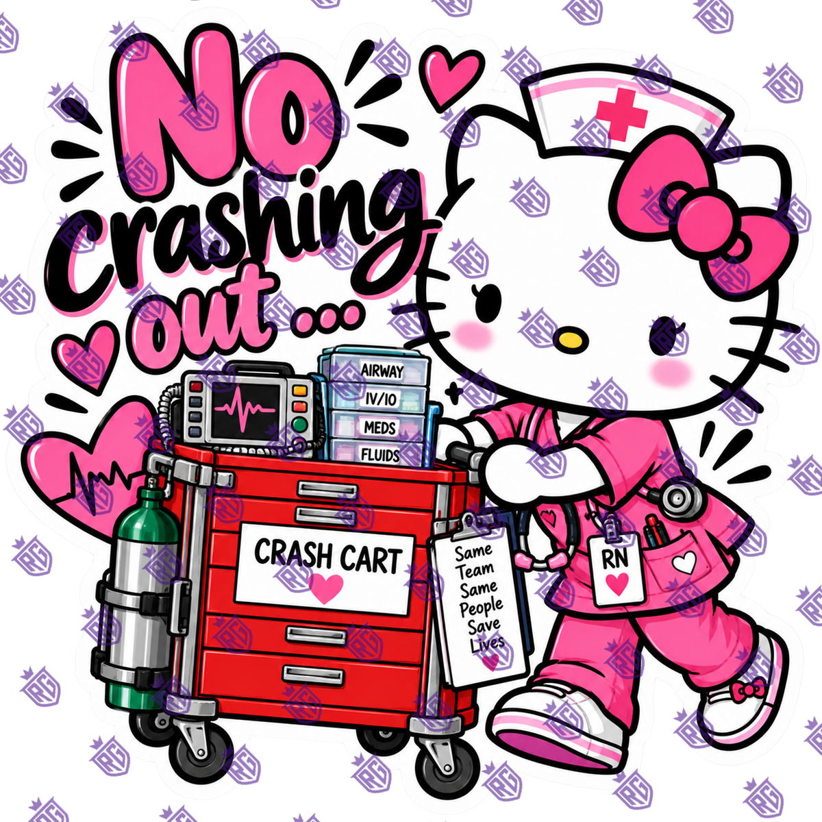 No Crash Out Acrylic Blank